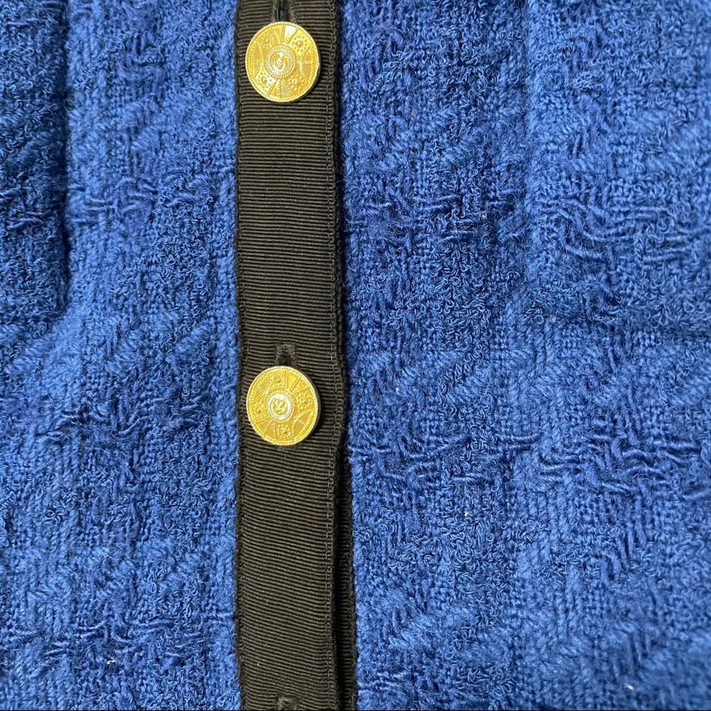 SOLD Chanel Vintage 1989 Iconic Blue Tweed Blazer - Picture 8 of 13